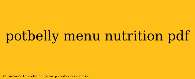 potbelly menu nutrition pdf