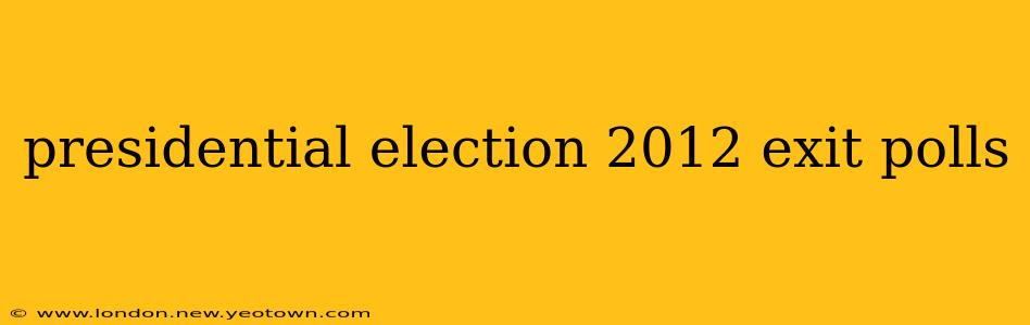presidential election 2012 exit polls