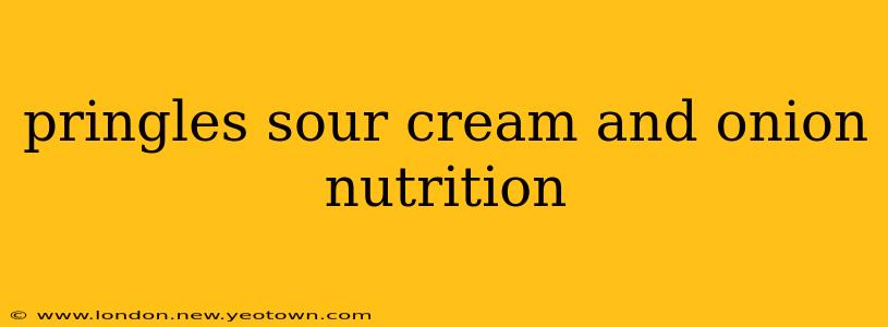 pringles sour cream and onion nutrition