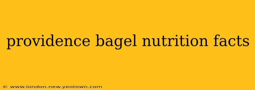 providence bagel nutrition facts