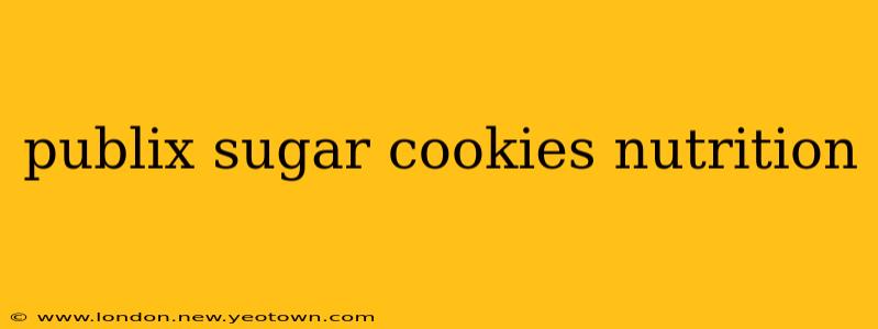 publix sugar cookies nutrition