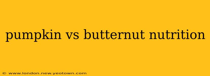 pumpkin vs butternut nutrition
