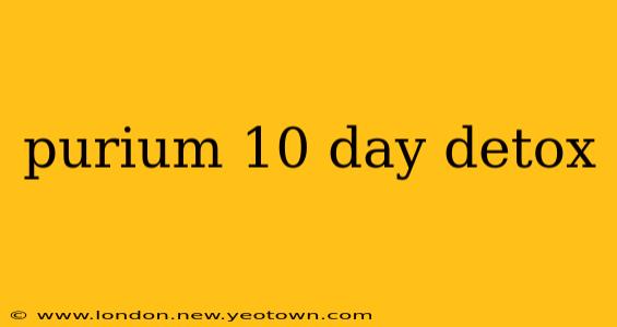 purium 10 day detox