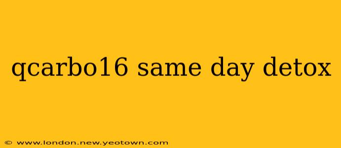 qcarbo16 same day detox