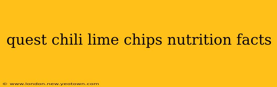 quest chili lime chips nutrition facts