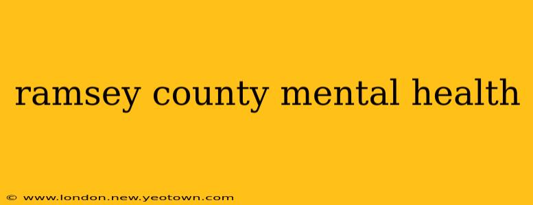 ramsey county mental health