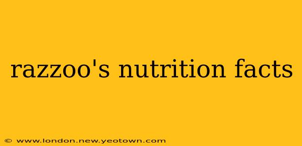 razzoo's nutrition facts