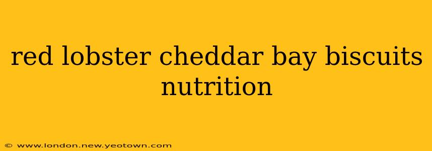 red lobster cheddar bay biscuits nutrition