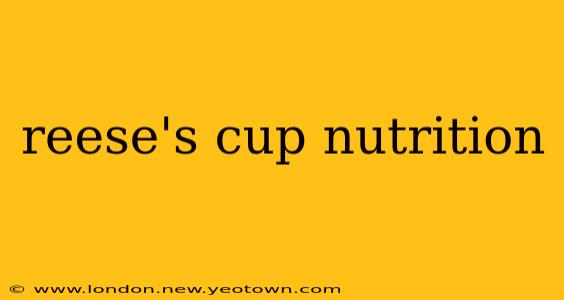 reese's cup nutrition