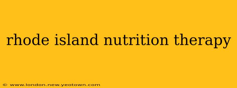 rhode island nutrition therapy
