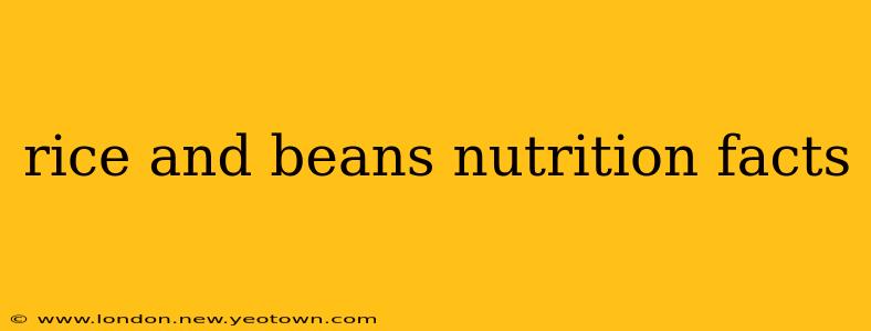 rice and beans nutrition facts