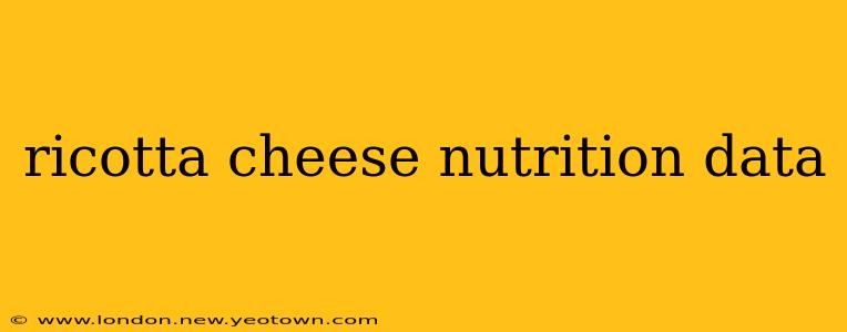 ricotta cheese nutrition data