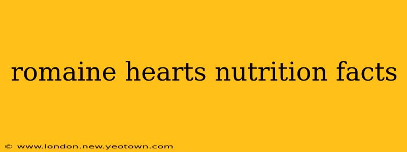 romaine hearts nutrition facts