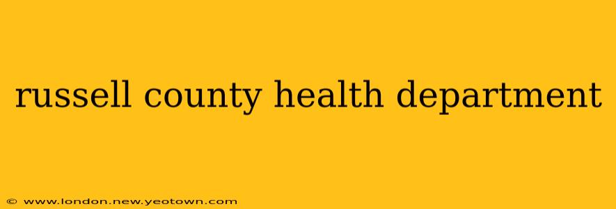 russell county health department