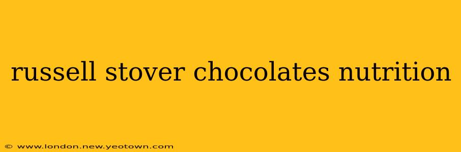 russell stover chocolates nutrition