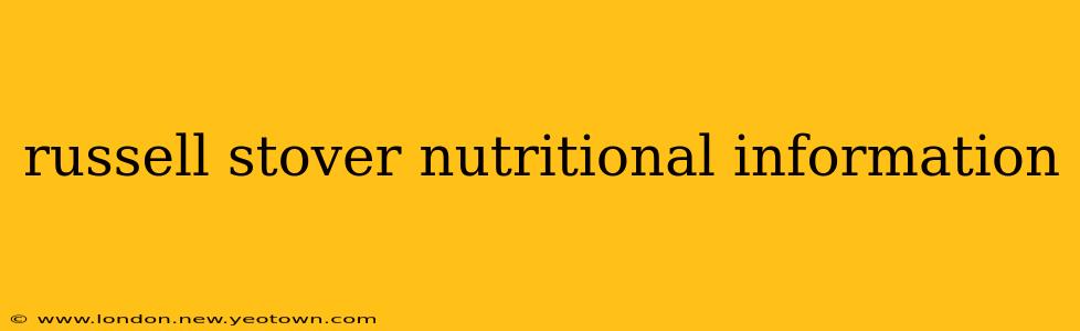 russell stover nutritional information