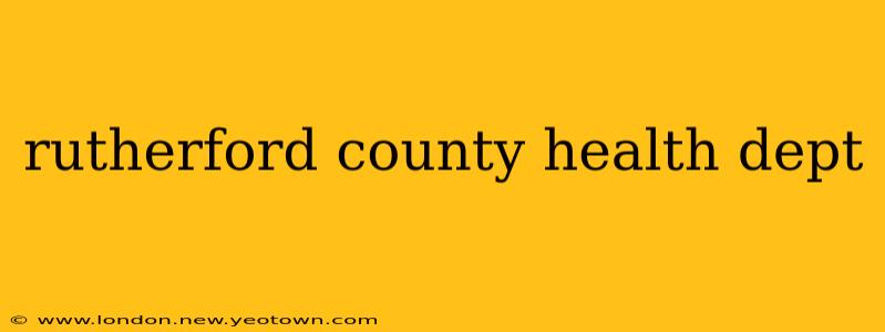 rutherford county health dept