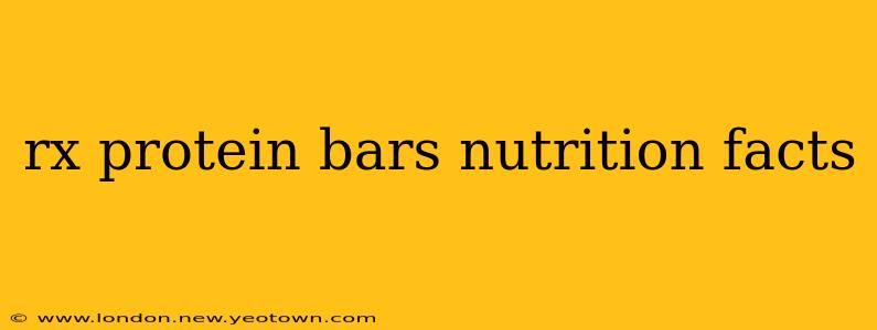 rx protein bars nutrition facts
