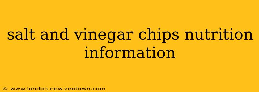 salt and vinegar chips nutrition information