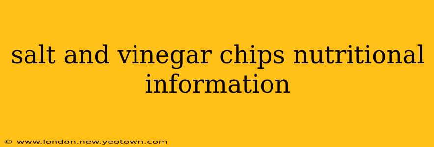 salt and vinegar chips nutritional information