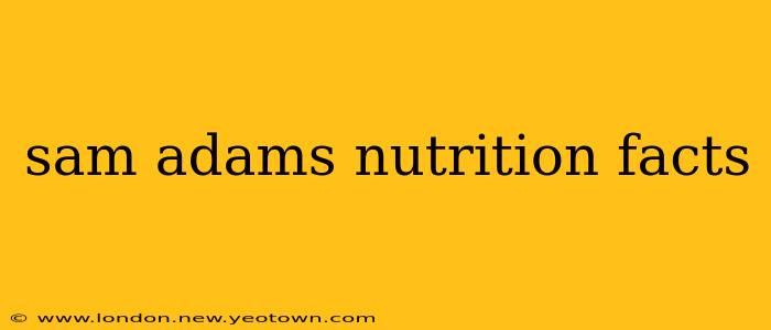 sam adams nutrition facts