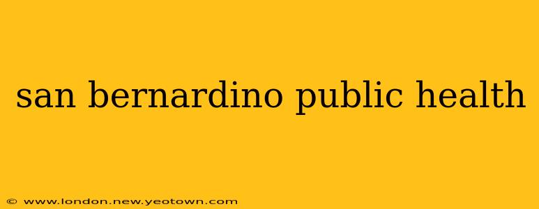 san bernardino public health