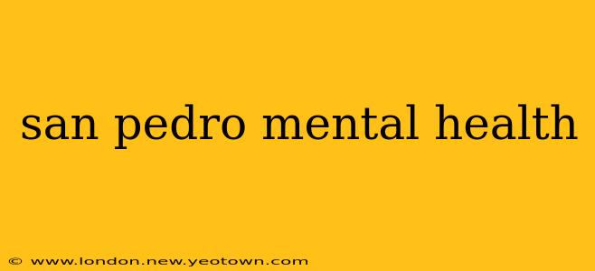 san pedro mental health