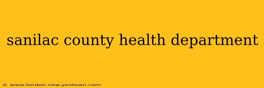 sanilac county health department