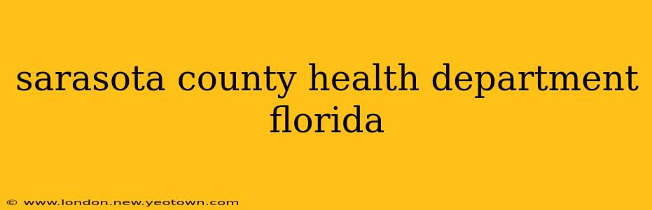 sarasota county health department florida