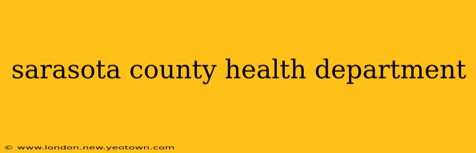 sarasota county health department