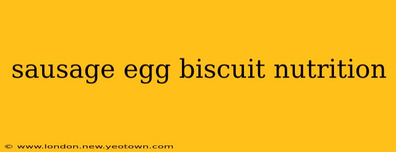 sausage egg biscuit nutrition