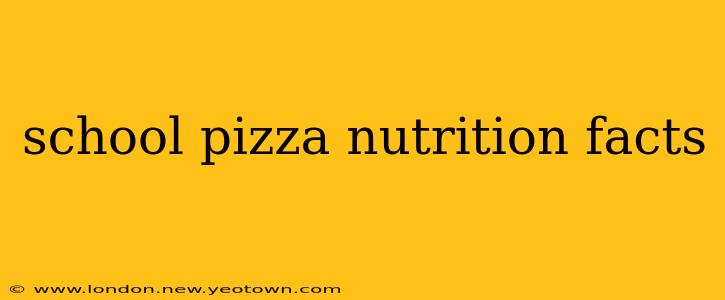 school pizza nutrition facts