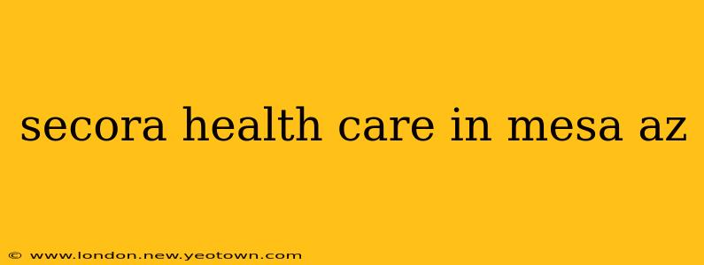 secora health care in mesa az