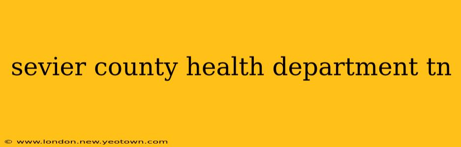 sevier county health department tn