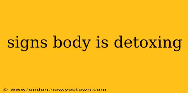 signs body is detoxing