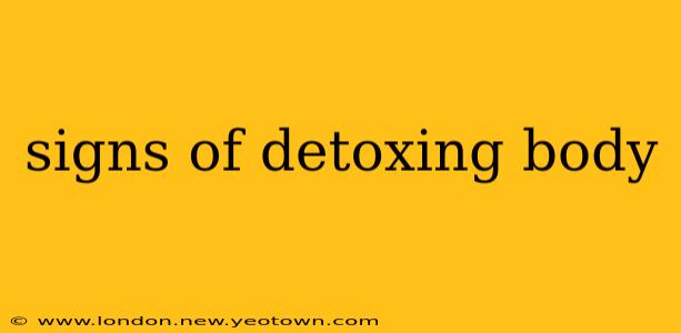 signs of detoxing body