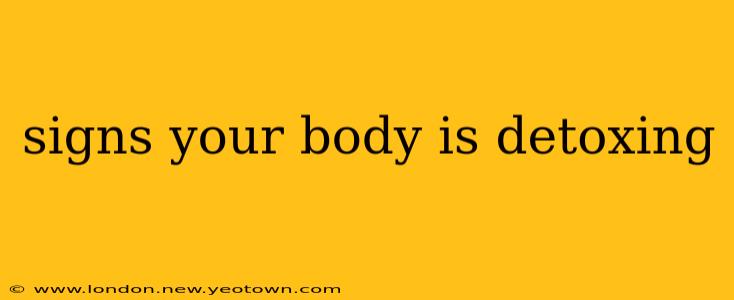 signs your body is detoxing