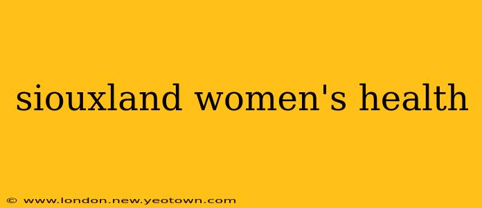 siouxland women's health