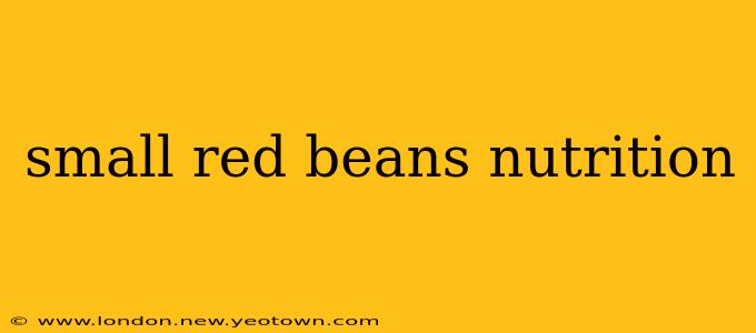 small red beans nutrition