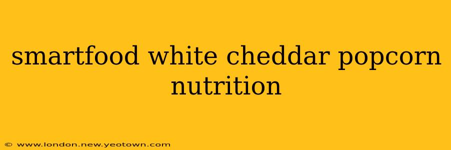 smartfood white cheddar popcorn nutrition
