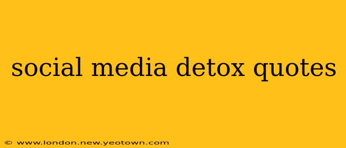 social media detox quotes