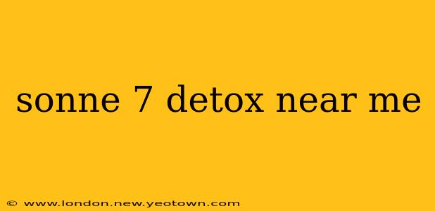 sonne 7 detox near me