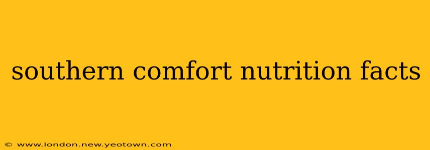 southern comfort nutrition facts