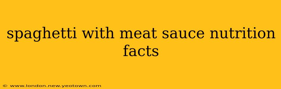 spaghetti with meat sauce nutrition facts