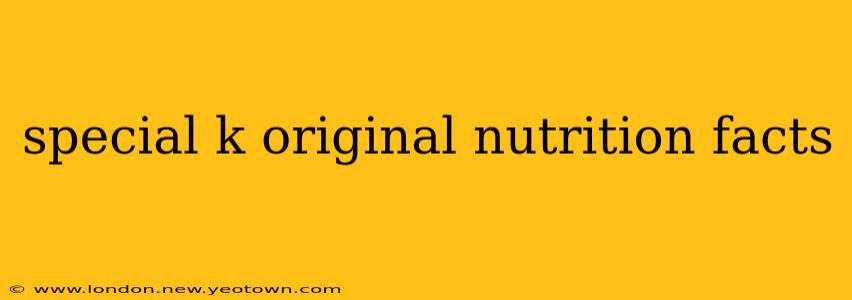 special k original nutrition facts