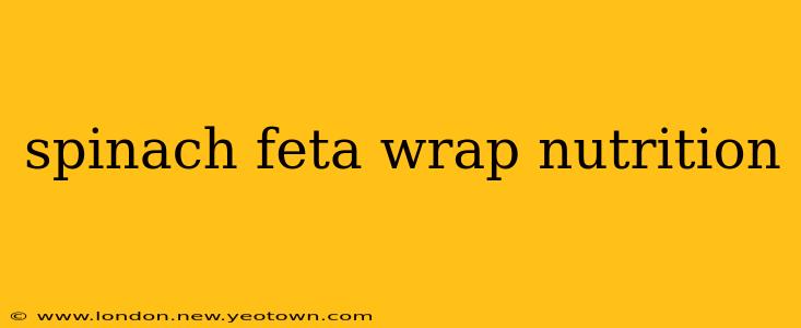 spinach feta wrap nutrition