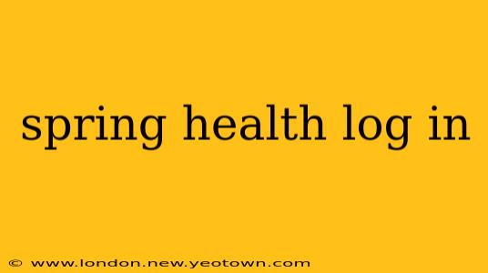spring health log in