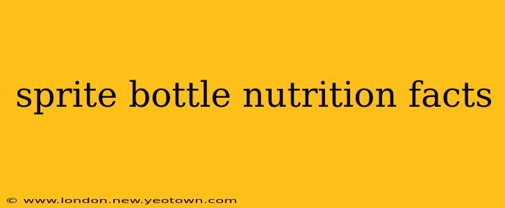 sprite bottle nutrition facts