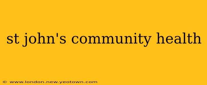 st john's community health