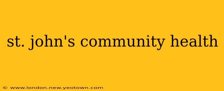 st. john's community health